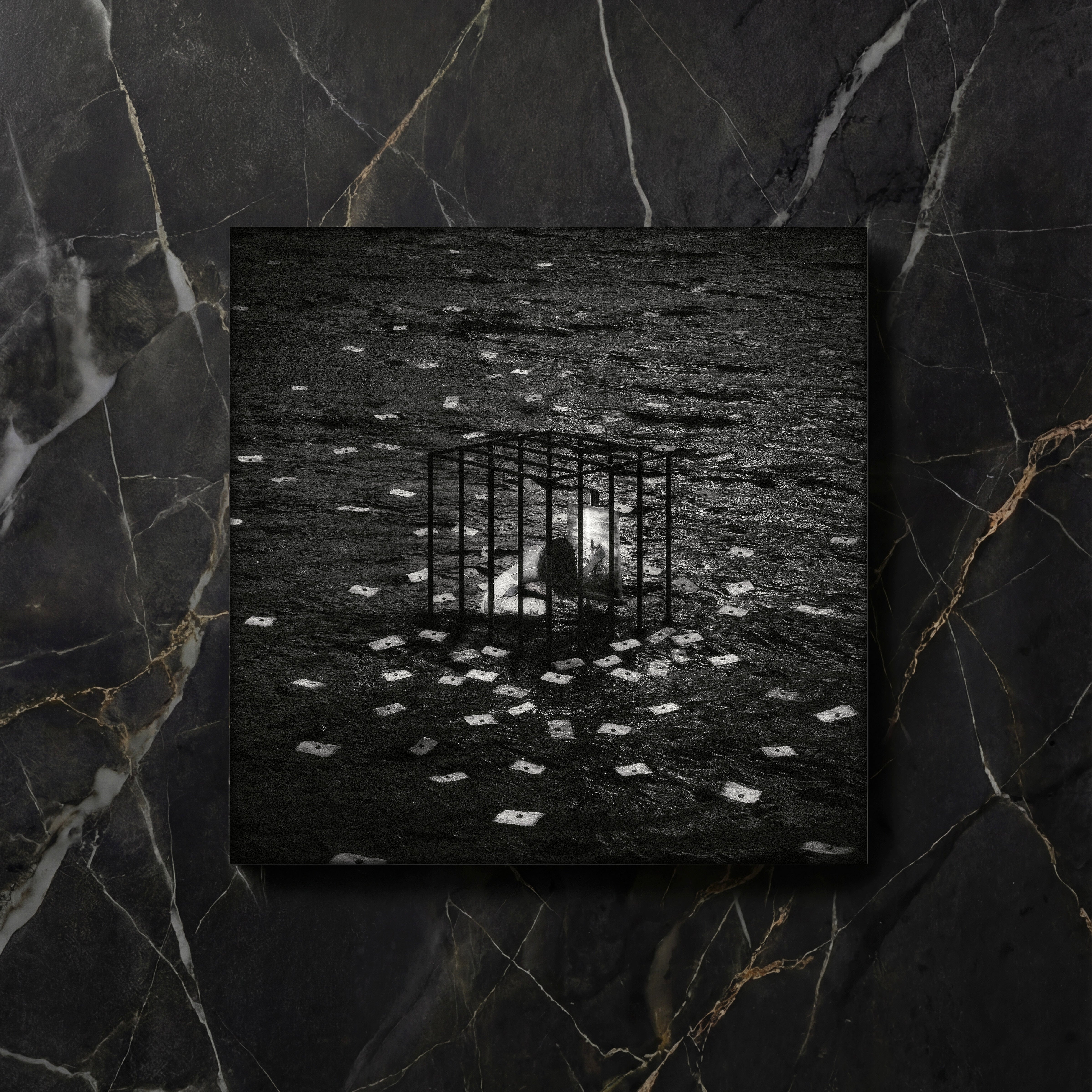Letters To The Subconscious, presented Crowned in Midnight Silver with a black mat