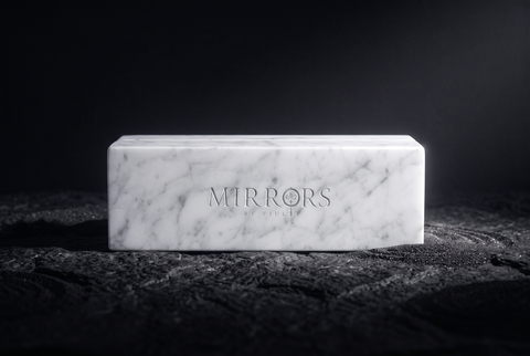 The Carrara white marble base