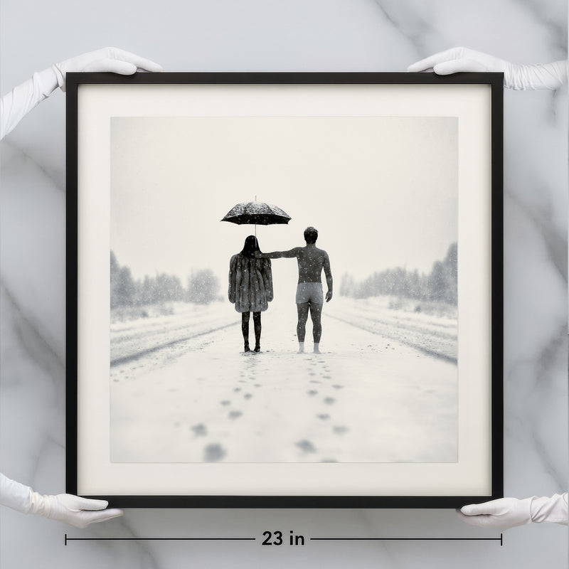 Museum-Grade Brilliance Precision-cut archival mat and hand-finished hardwood frame embrace a pan...