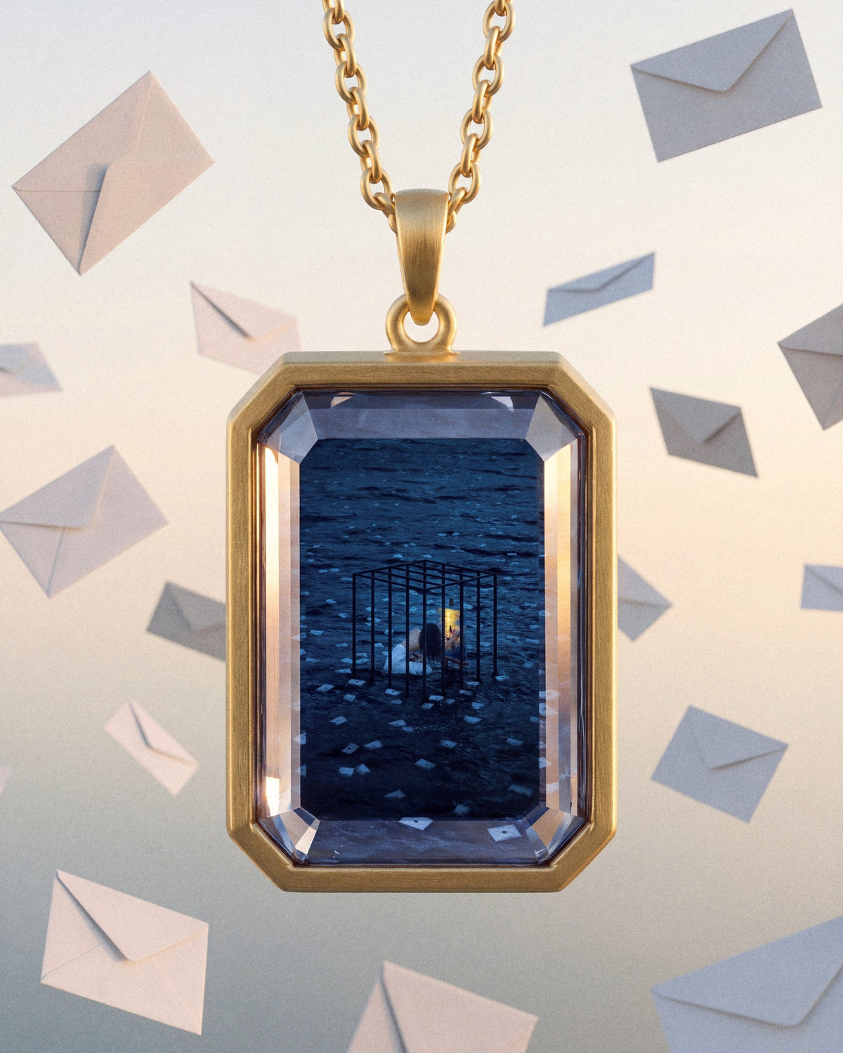 Letters To The Subconscious, the Amulet by Mirrors by Viulet, envelopes in flight