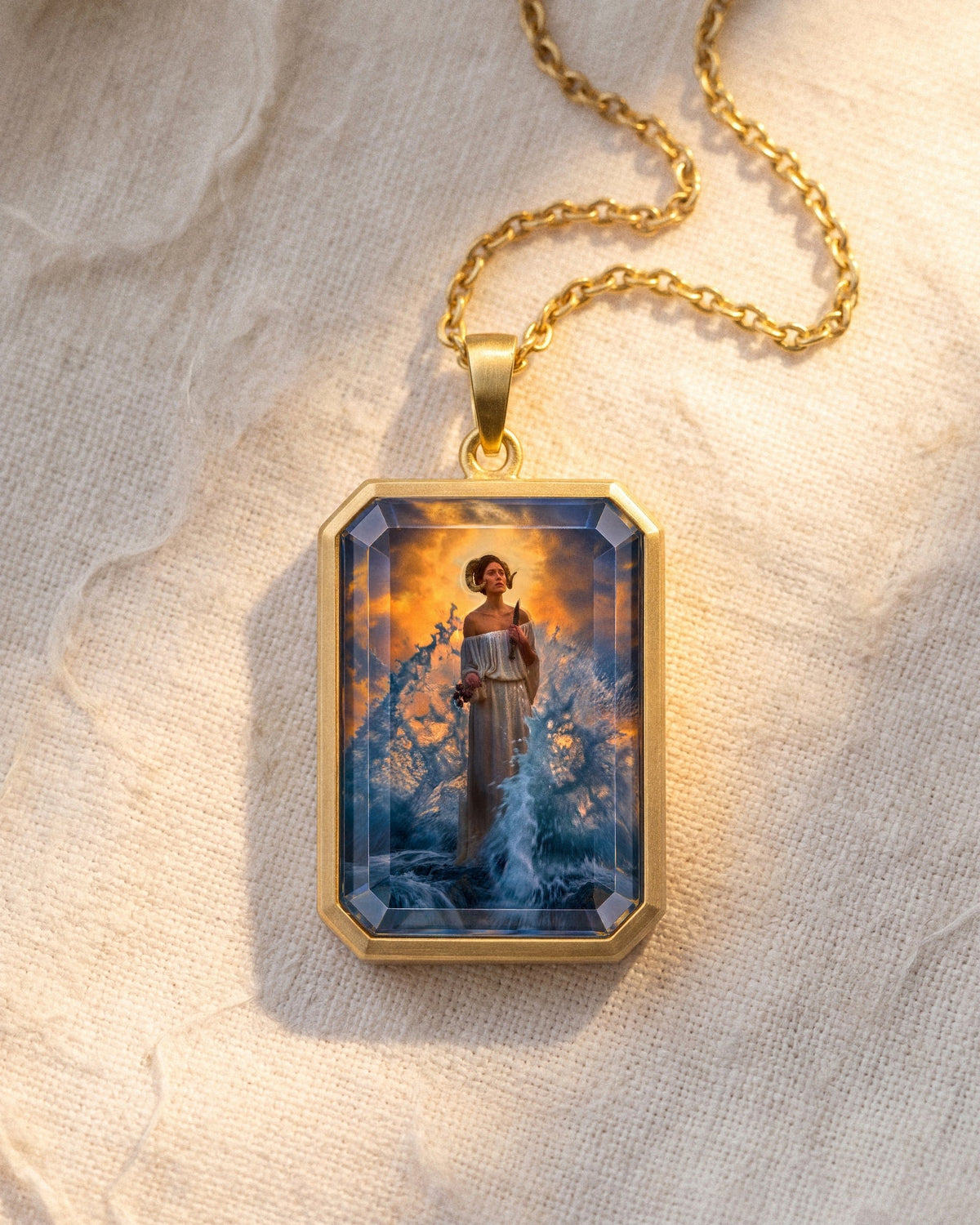 She Who Chose The Cut, the Amulet by Mirrors by Viulet, the sun breaks through