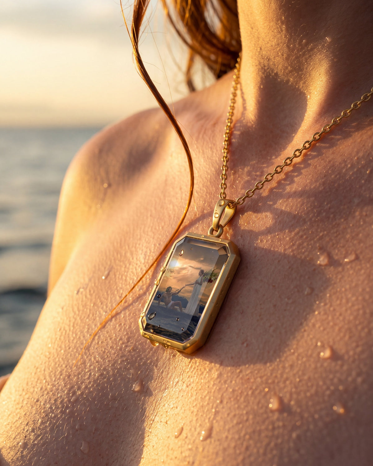 The Courage Of The Coward, the Amulet by Mirrors by Viulet, wet collarbone, golden sun
