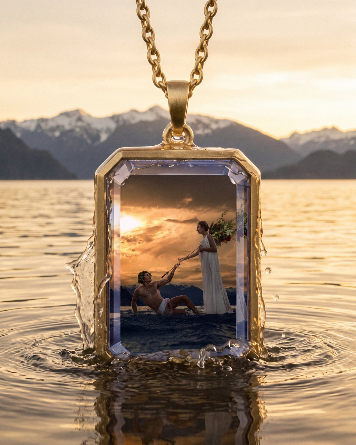 The Courage Of The Coward, the Amulet by Mirrors by Viulet, rising from the sea