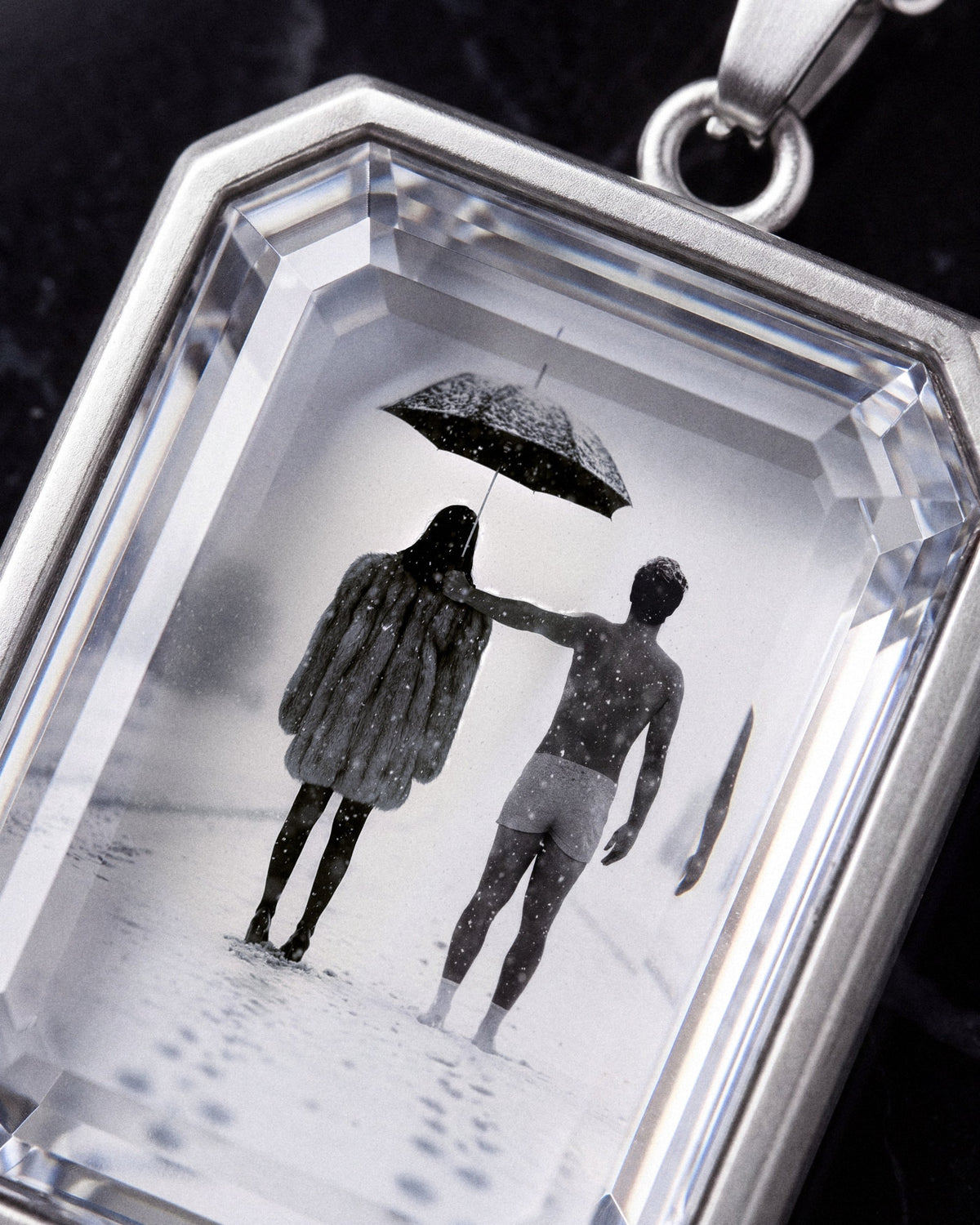 The Winter Between Us, the Amulet by Mirrors by Viulet, the glass, close