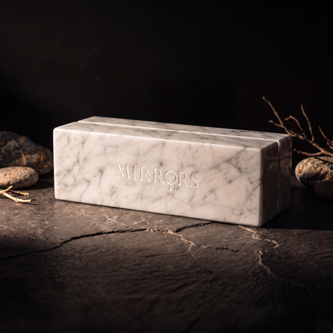 The Carrara white marble base