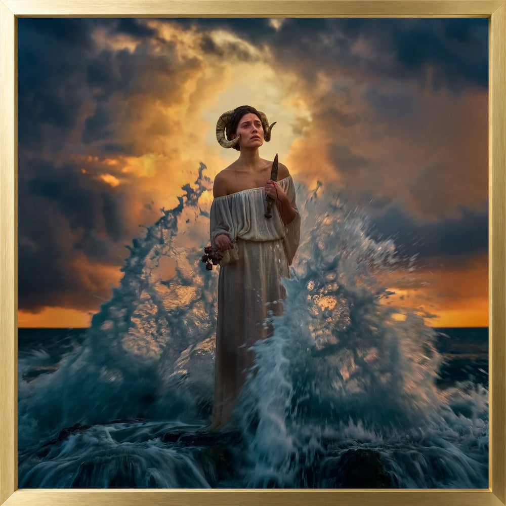 She Who Chose the Cut, presented Lined in Midas Gold