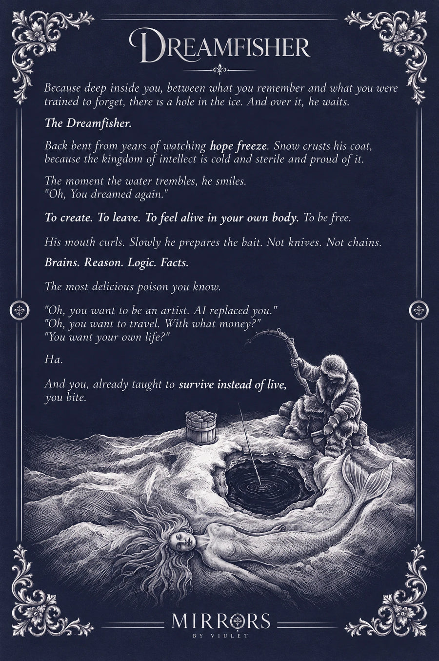 The illustrated manuscript for Dreamfisher